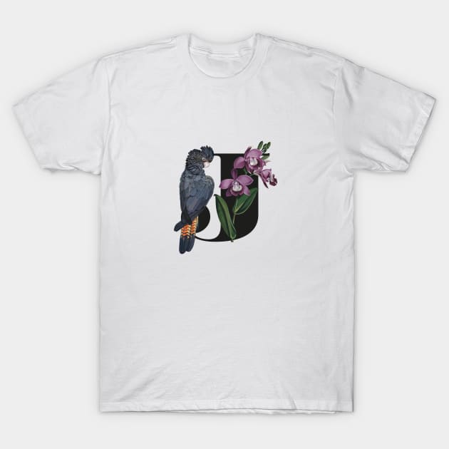 Botanical Alphabet J T-Shirt by froileinjuno